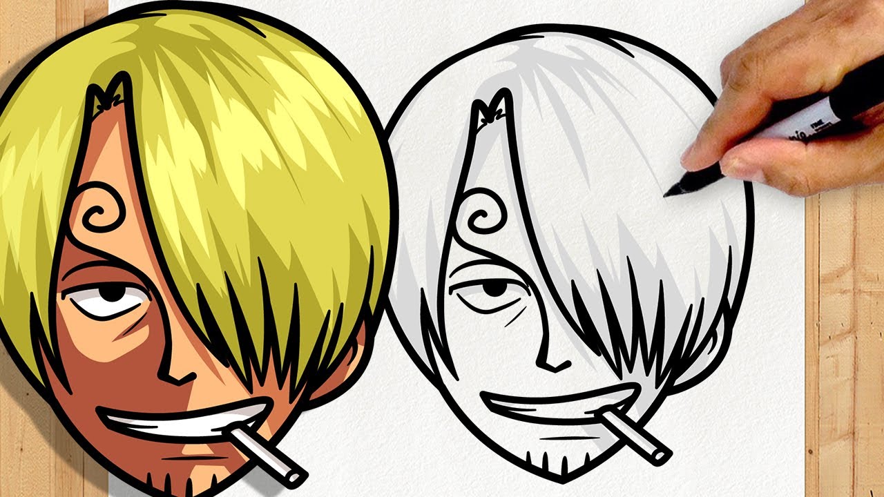 COMO DESENHAR O SANJI DE ONE PIECE | Vinsmoke Sanji | Passo a Passo Simples e Fácil