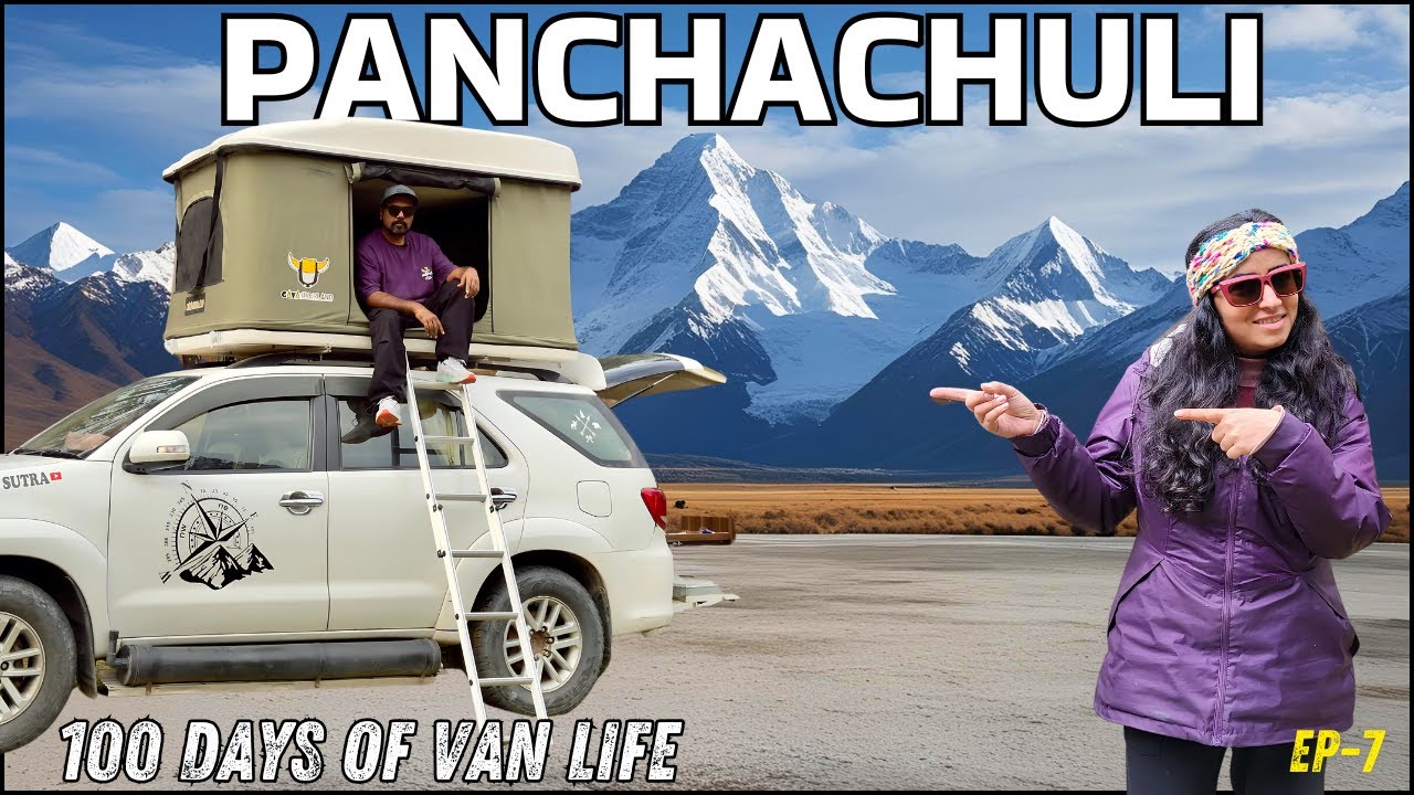 🚐 Car Camping In Panchachuli, Uttarakhand | Best Camper Van Setup In India | 100 Days Of Van Life 🏞️