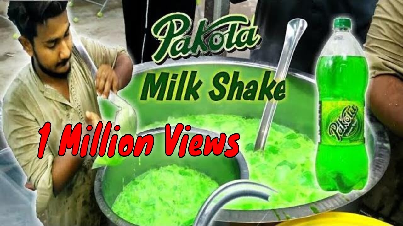 PAKOLA JUICE | Ice Pakola Milk Shake | Heat Stroke Solution | Street food Karachi Pakistan