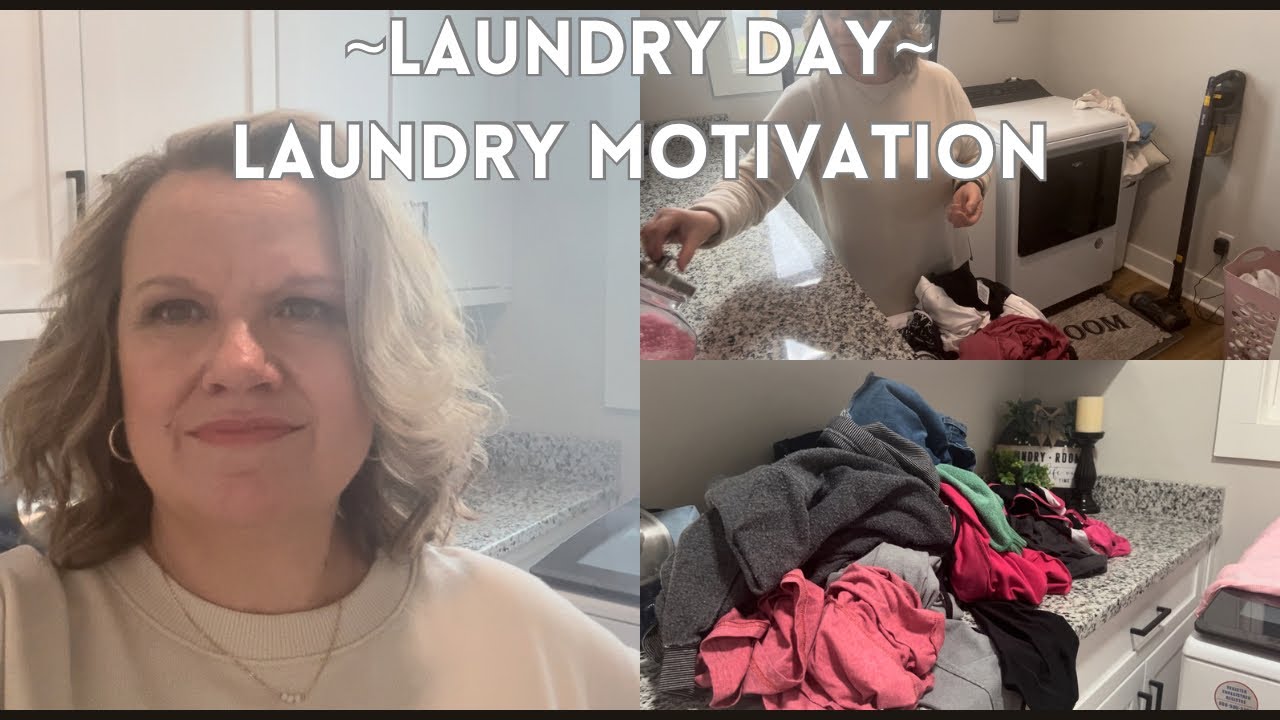 Laundry Day~Laundry Motivation~Folding Motivation~Fold With Me~Getting It All Done