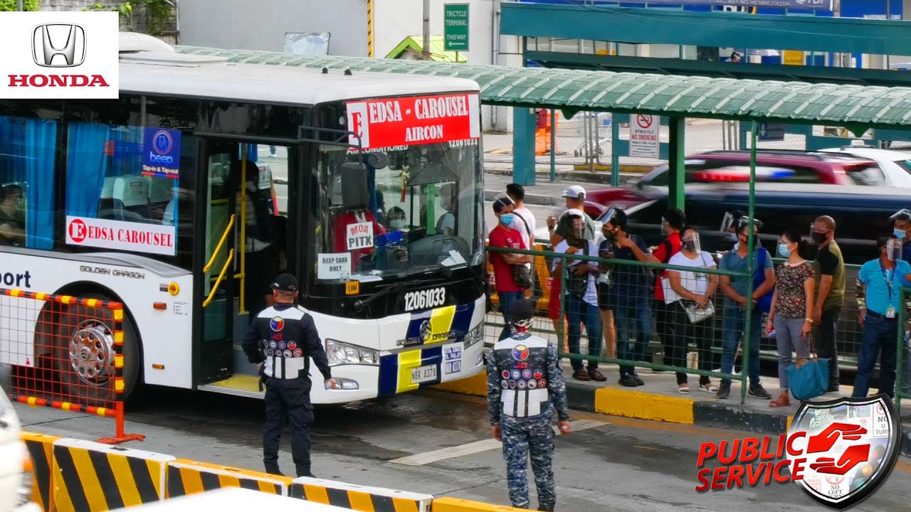 Overloaded EDSA Busway Bus | Public Service