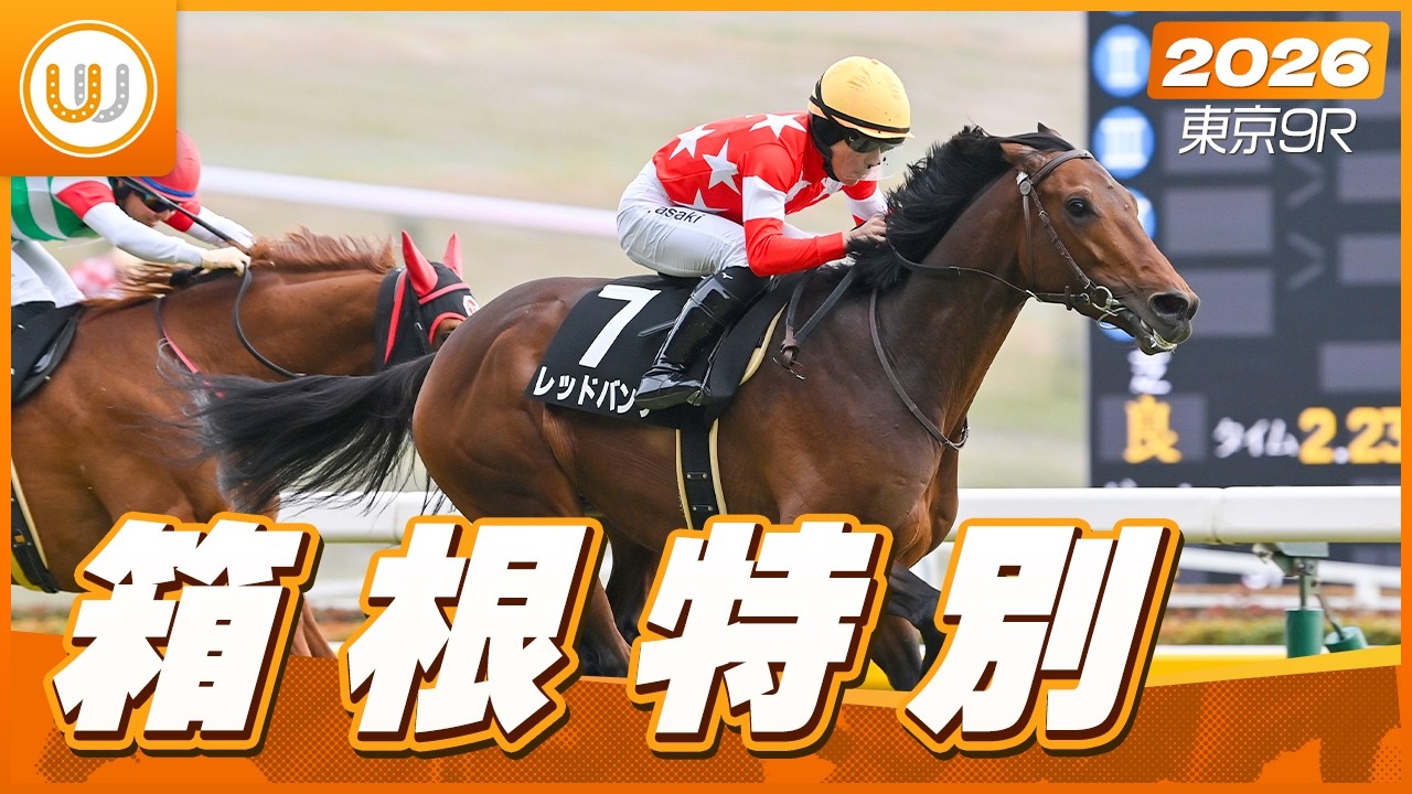 【レース映像】東京9R 箱根特別｜レッドバンデ （佐々木大輔）｜ウイニング競馬