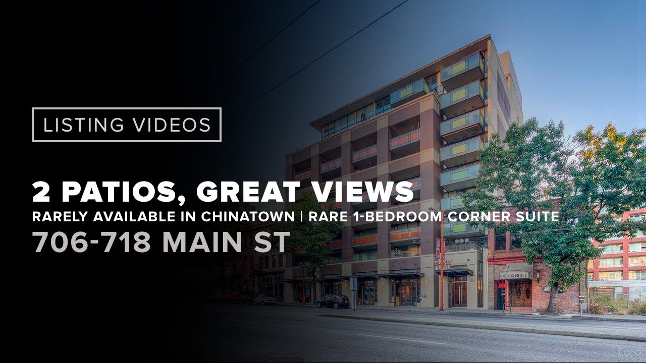 RARE CORNER UNIT CHINATOWN CONDO FOR SALE, NOW SOLD! 718 MAIN STREET VANCOUVER