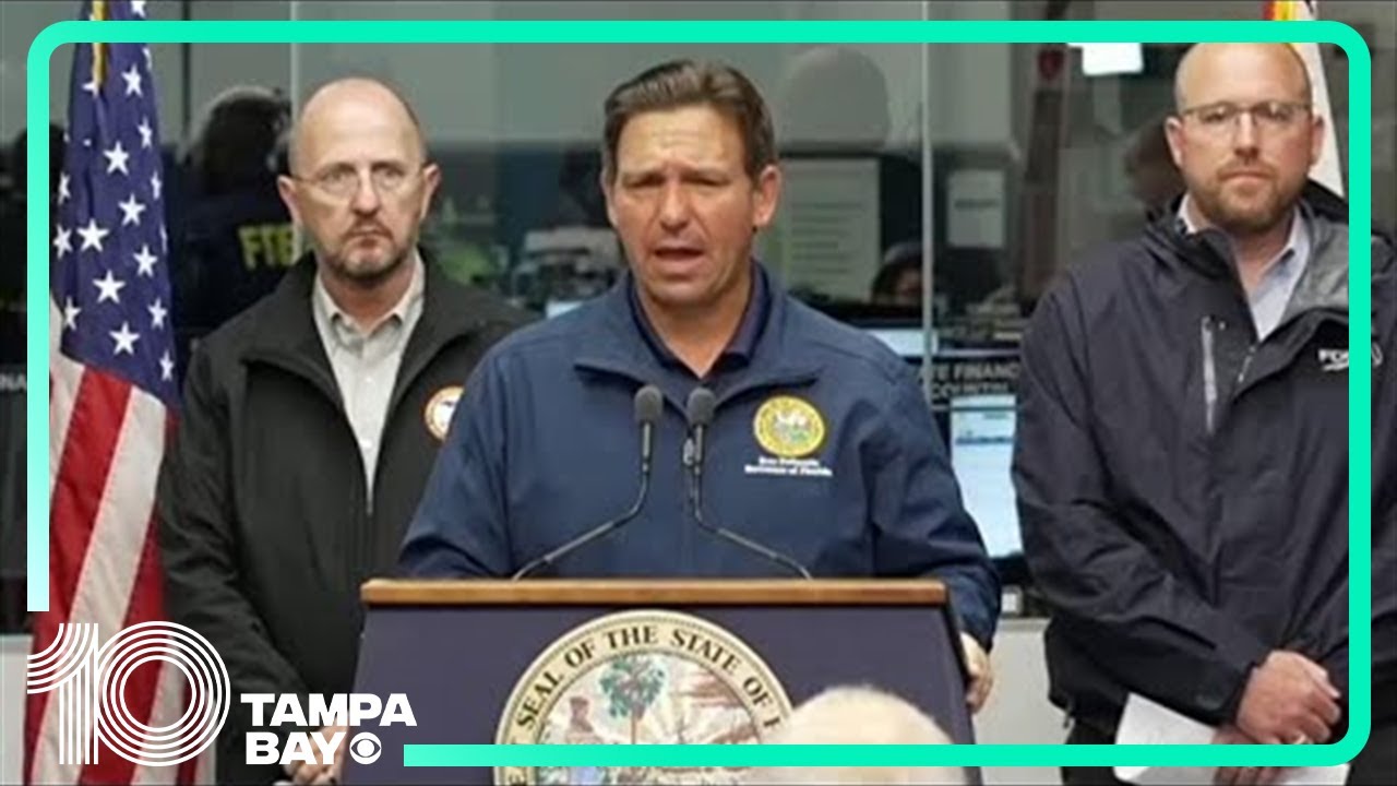 Gov. DeSantis surveys damage from Hurricane Debby in Sarasota