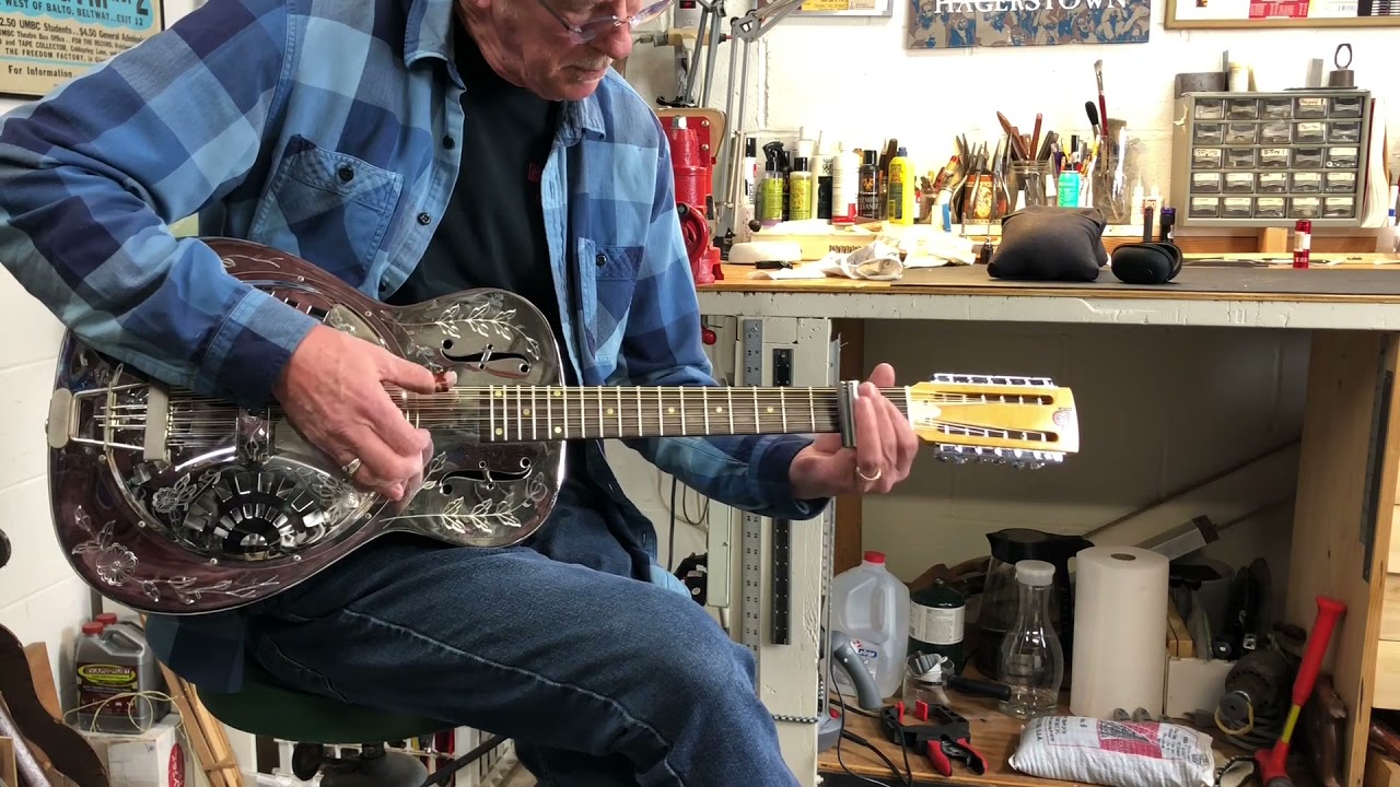 Rare 1979 12-String Dobro Model 35 'The Rose' Demo Slide-John Henry