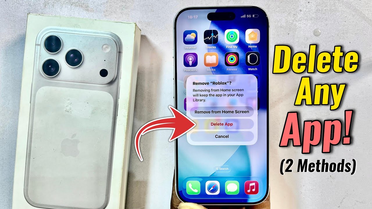 iPhone 17 Pro/Pro Max: How to Delete Apps! 