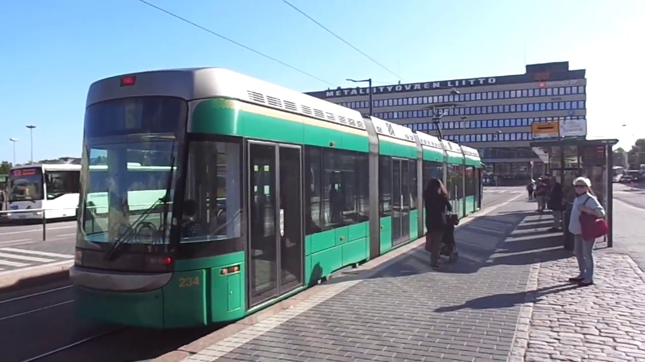 Trams of Helsinki 4-8: Bombardier Variotram MLRV2 #234 on line 6 (15.09.14)