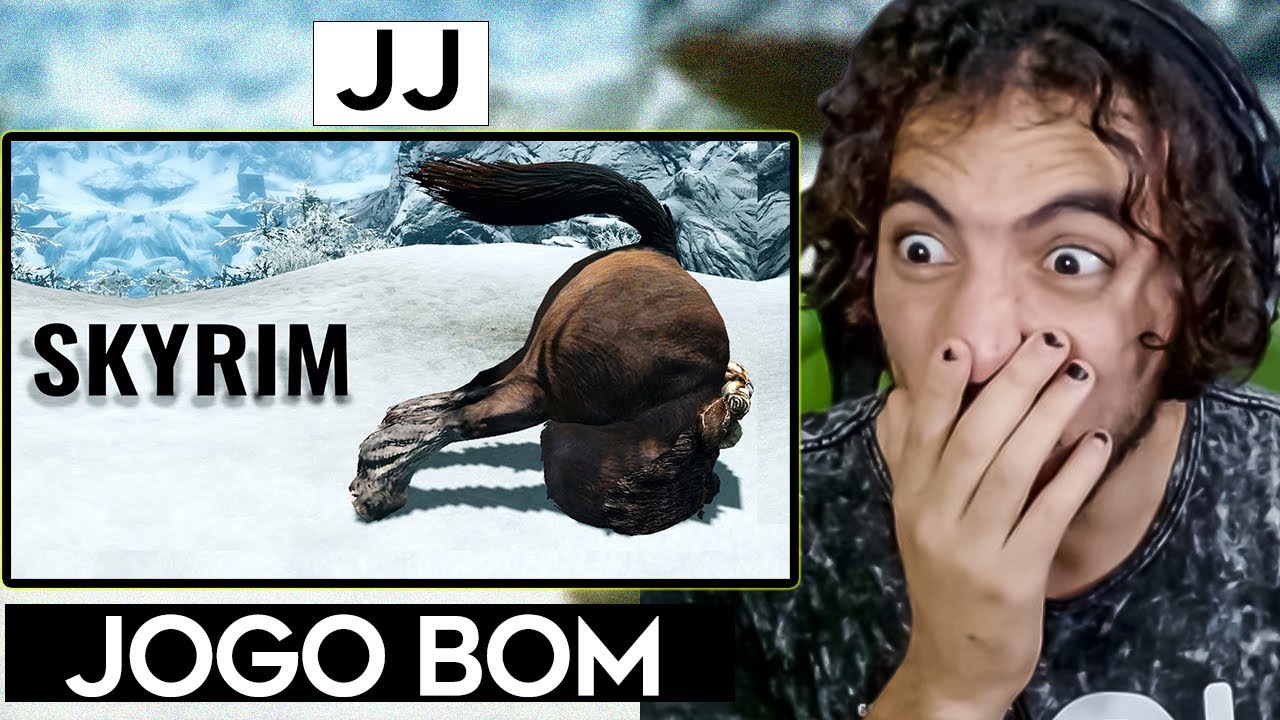 SKYRIM É UMA OBRA DE ARTE - JJ | Leozin React