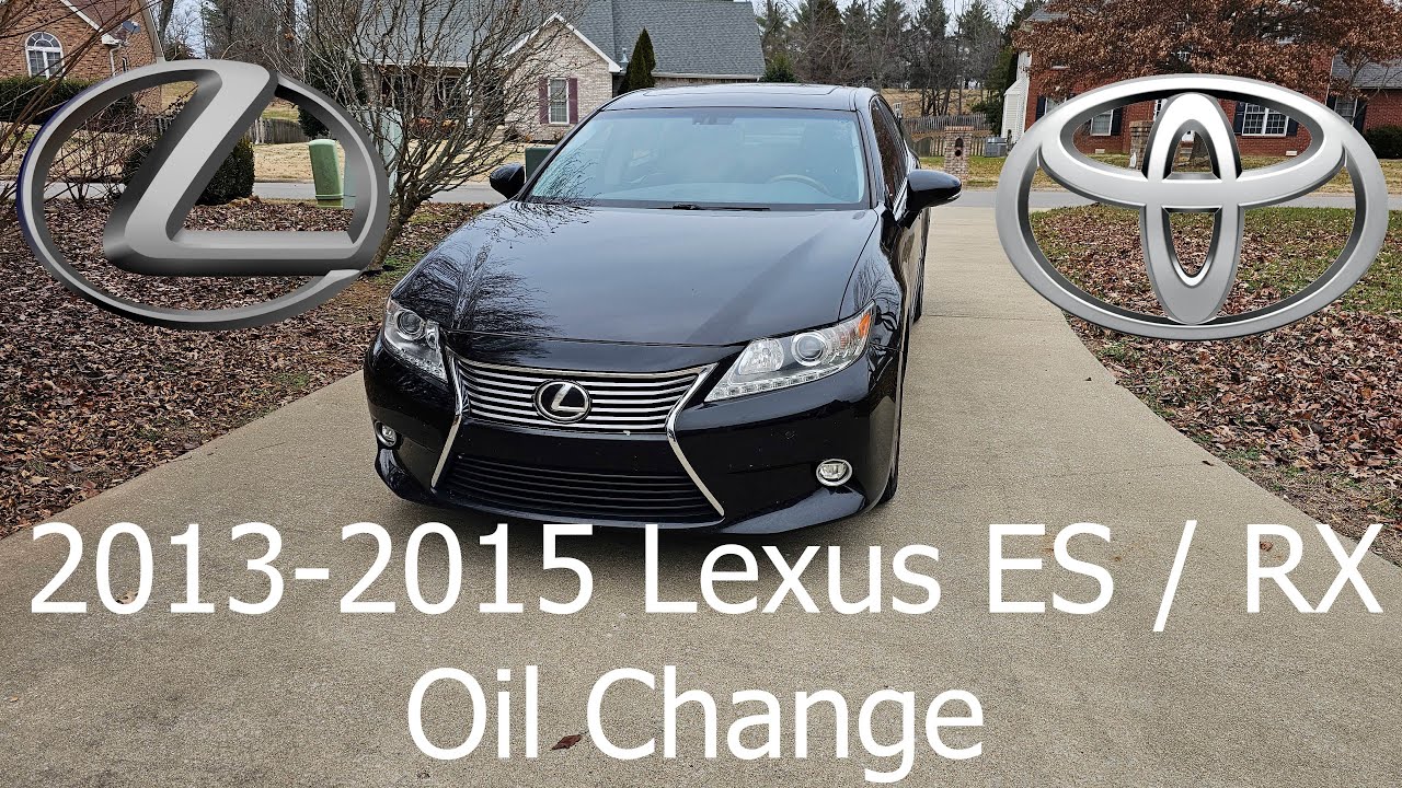 How to Change Oil on A 2013-2015 Lexus ES350 / Toyota Camry