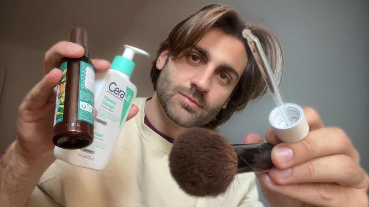 [ASMR] Whimsical Skincare Routine (face touching, cleaning, massage, personal attention)