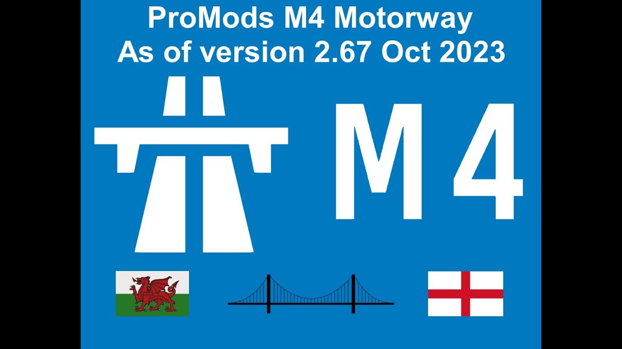Euro Truck Simulator 2 ProMods M4 Motorway As of October 2023 version 2.67 Timelapse