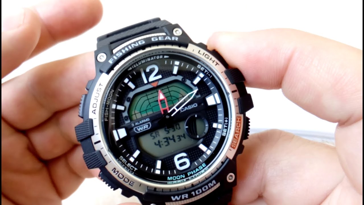 ЧАСЫ  ДЛЯ РЫБАКОВ WSC-1250H-1A CASIO / FISHING WATCH WSC-1250H