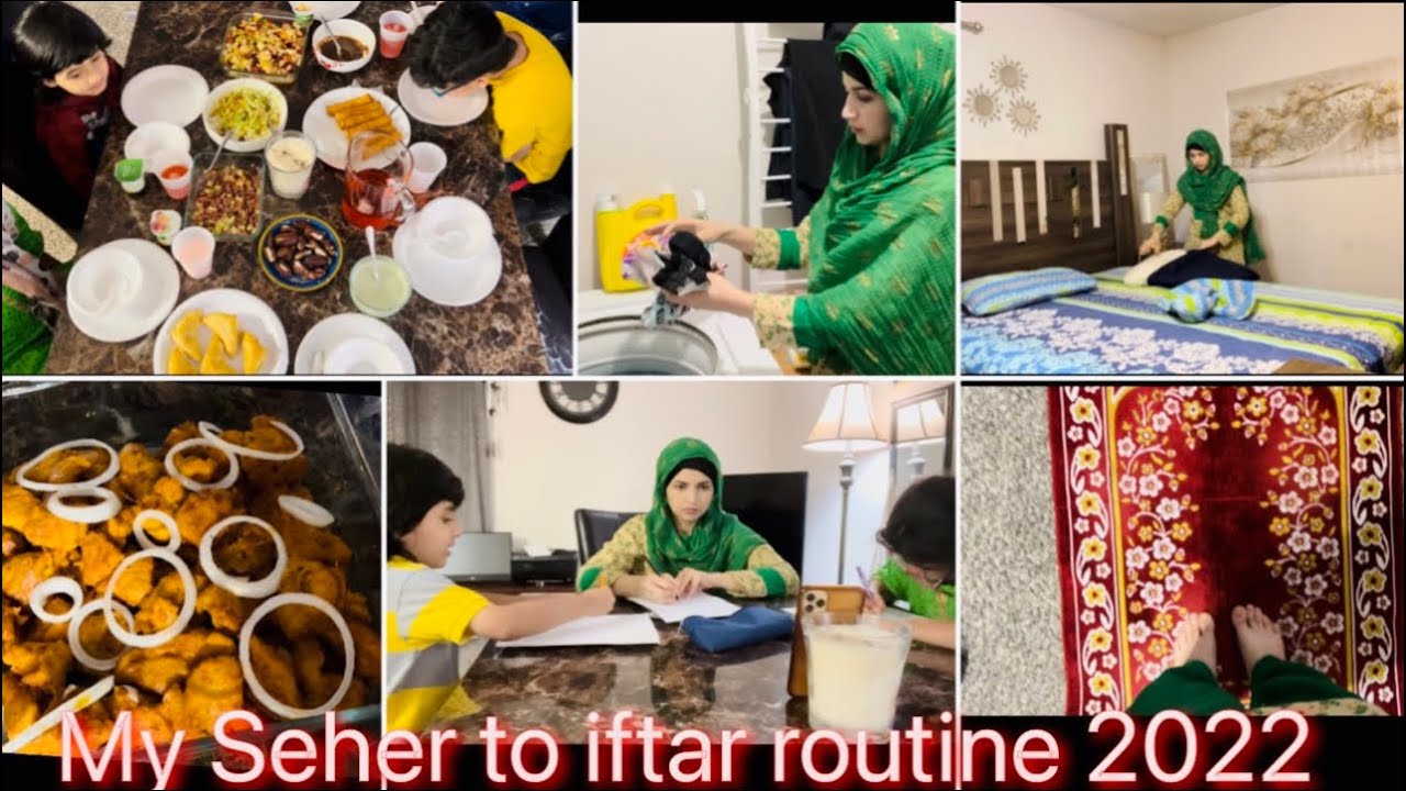 Ramadan vlog 2022 / seher to iftar routine in America/ chicken 65 recipe