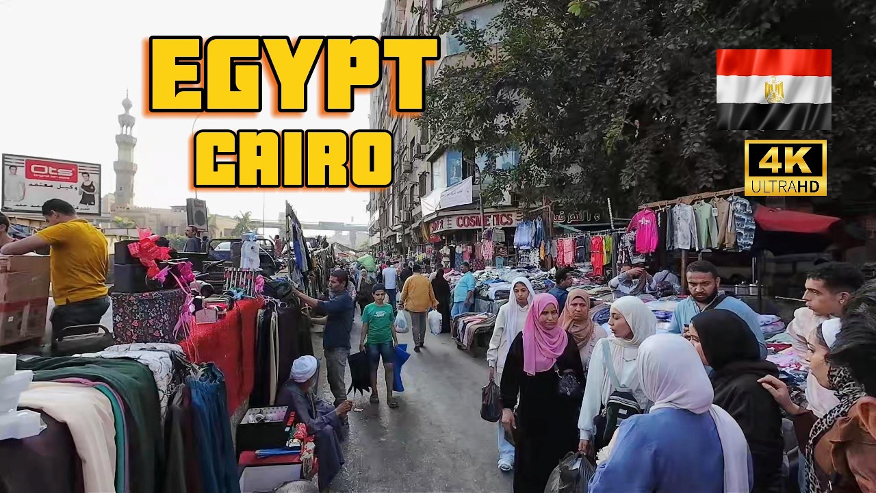 Khan el Khalili Bazar Walking Tour | Cairo , Egypt | 4K