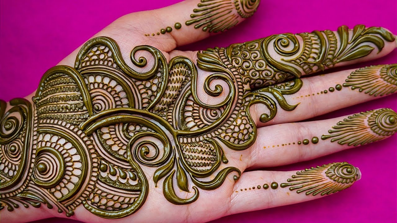 Dulhan mehndi Heavy Full Hand Bridal Mehndi Design lmehendi ki design new mehandi henna 