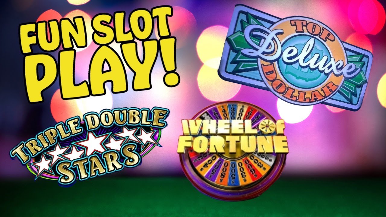 ⭐️ Triple Double Stars ⭐️ Wheel of Fortune 🎰 Top Dollar DELUXE! Slot Machine live play!