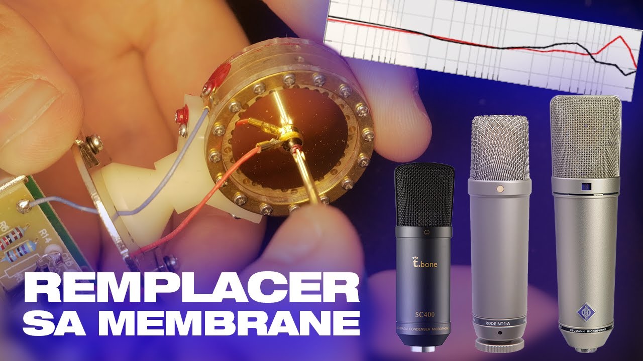 COMMENT AMELIORER SON MICROPHONE 🎙️ ? (U47 Clone) Remplacer la membrane avec la RK 47
