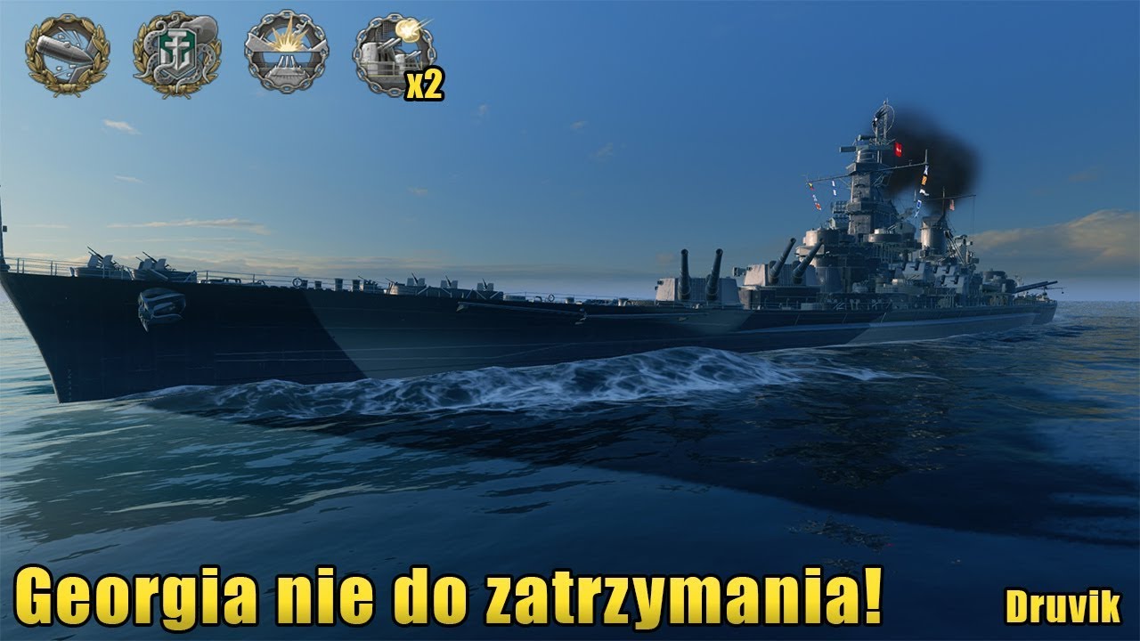 Georgia wbija się klinem w przeciwnika! - Epic battle #14 / World of Warships