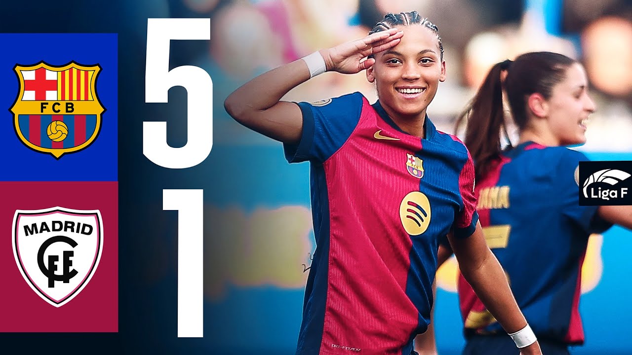 LIGA F | FC BARCELONA 5 vs 1 MADRID CFF 🔵🔴