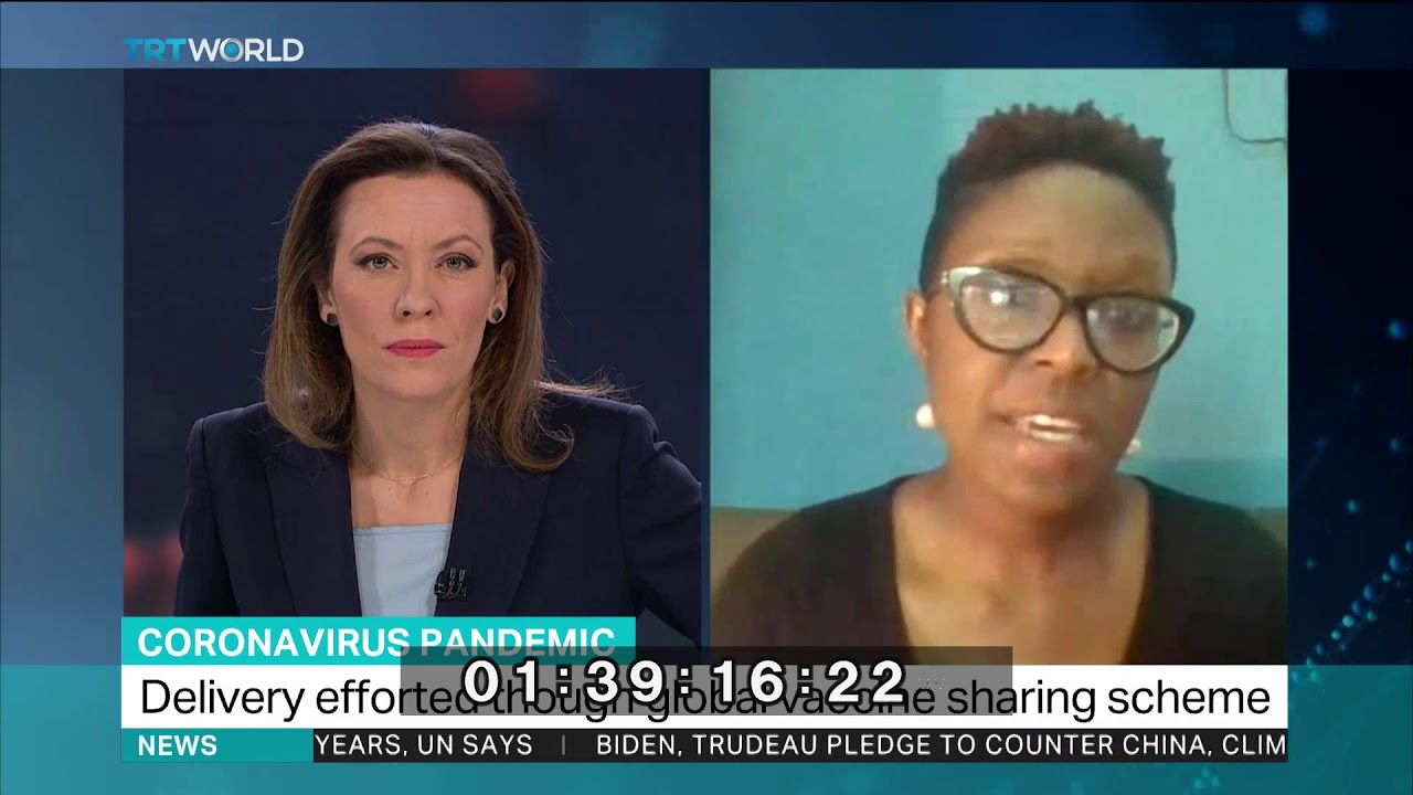 FRANCISCA KAKRA FORSON REPORTS LIVE ON TRTWORLD ABOUT GHANA'S RECEIPT OF COVAX VACCINES