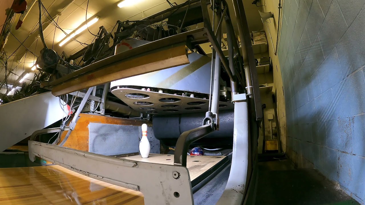 4 6 21 Brunswick A2 Pinsetter Up Close, GoPro 9