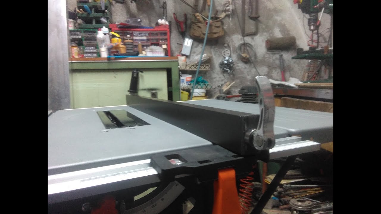 modifica guida parallela banco sega dexter     edit parallel guide bench dexter saw