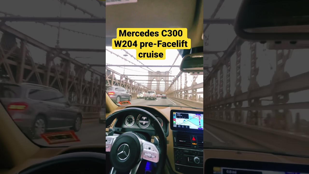 Mercedes C300 W204 pre-Facelift cruise #w204 #mercedes #custom #brooklynbridge