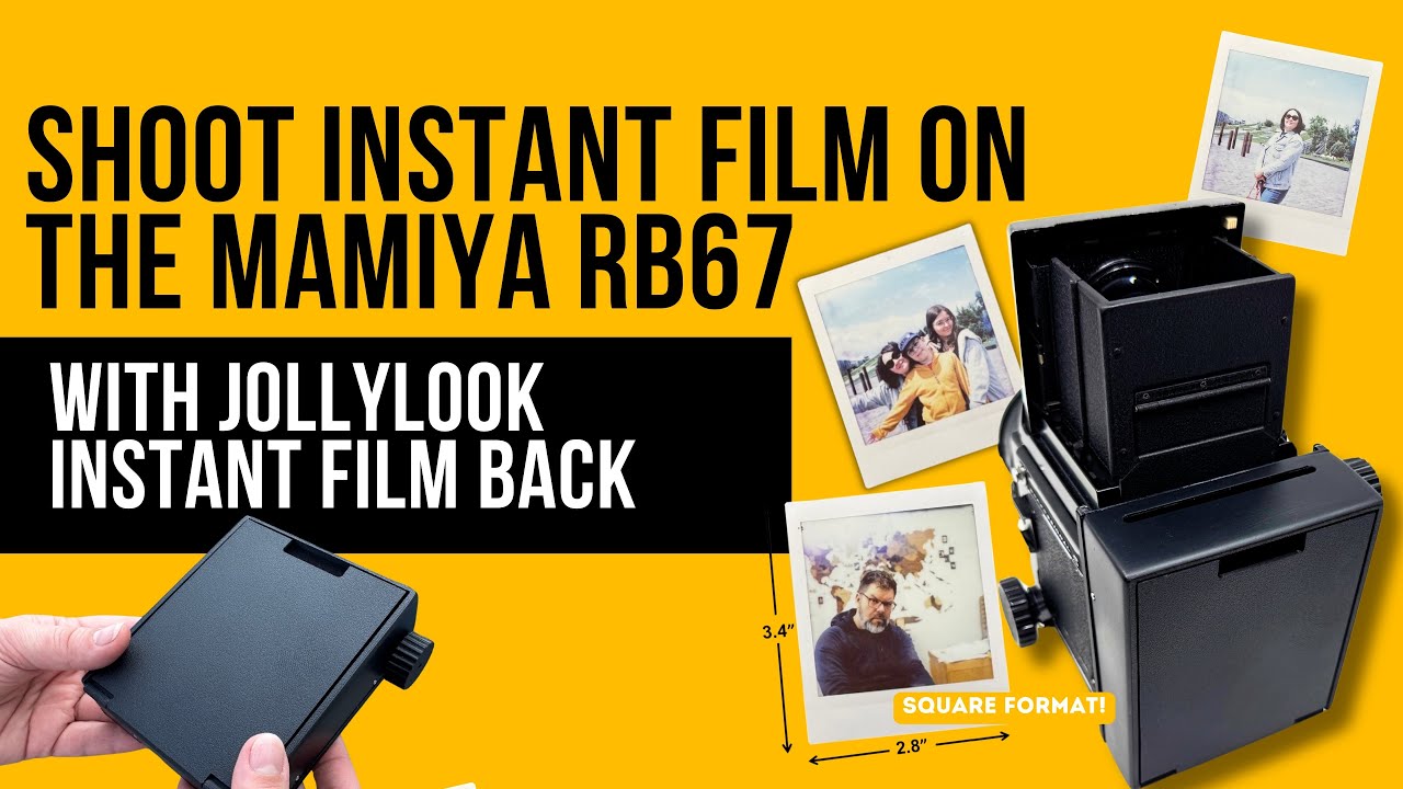 Jollylook Instant Film Back for Mamiya RB67 &ndash; Shoot Instax SQUARE on Your Medium Format Camera