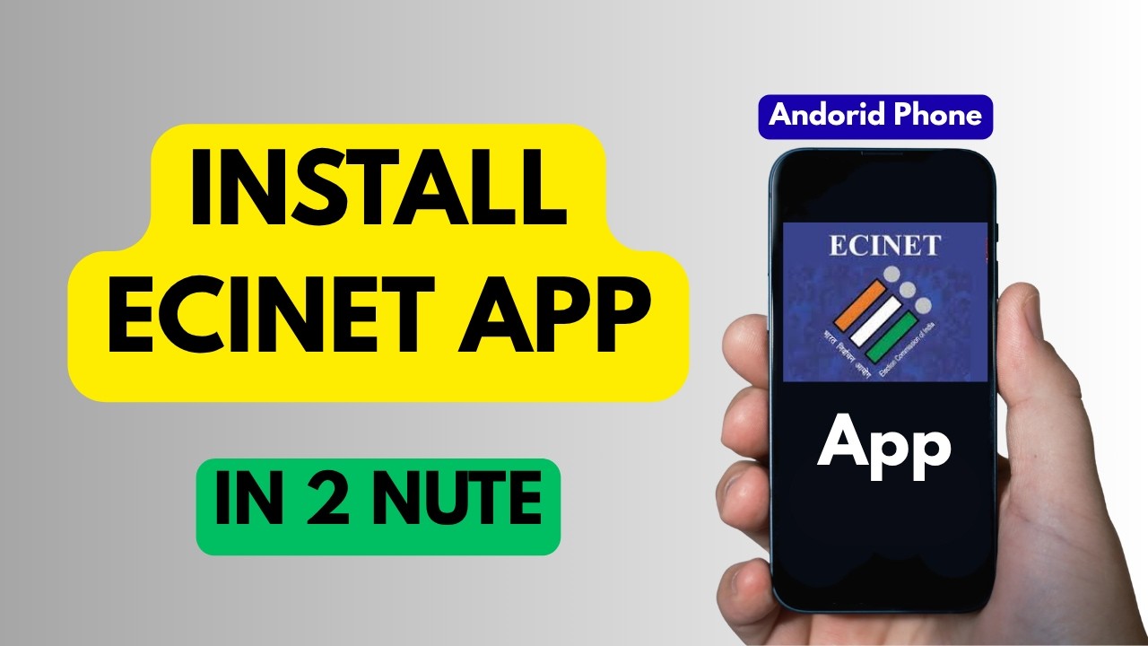 How To Install ECINET App In Android Phone