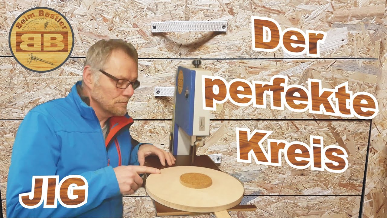 perfekter Kreis | einfach und simpel | Kreisschneider-Vorrichtung f. d. Bandsäge | schnell gemacht