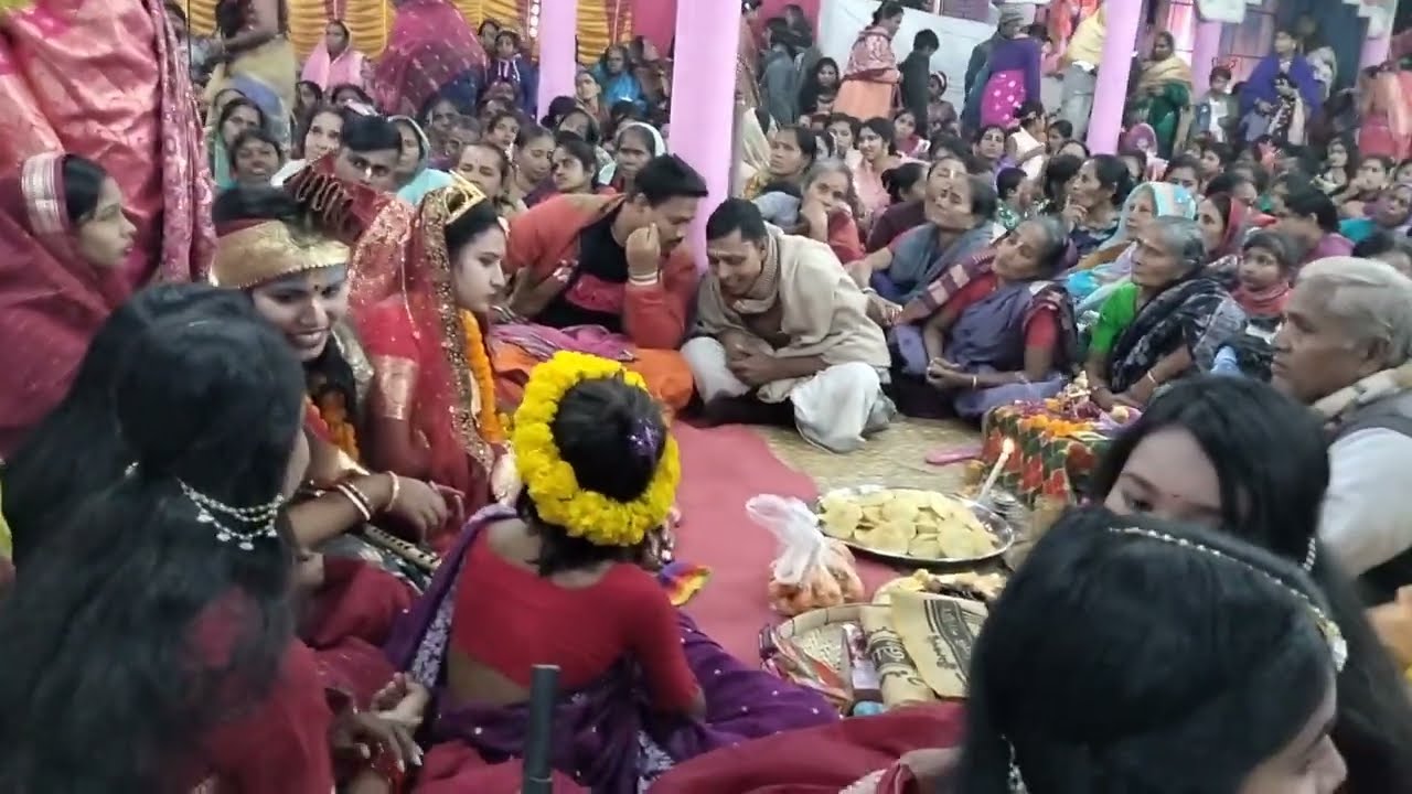মেঘারকান্দী অষ্টকালীন লীলা কীর্ত্তণ অনুষ্ঠানে সূর্য পূজা 