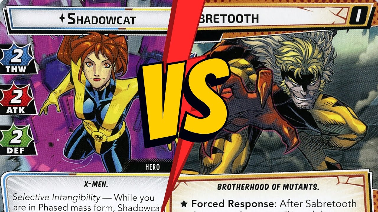 Shadowcat vs. Sabretooth  - Marvel Champions - Sunday Morning Coffee and Games