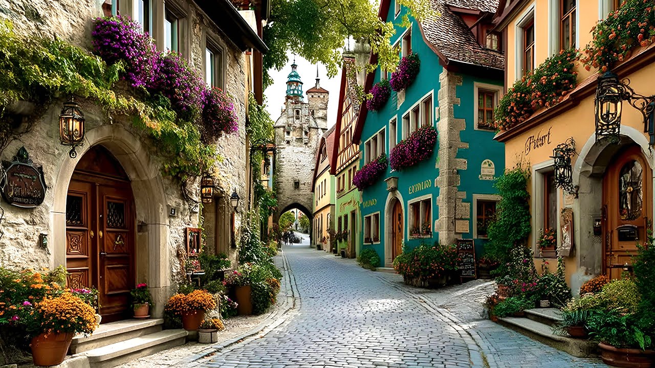 ROTHENBURG OB DER TAUBER - 4K HDR WALKING TOUR