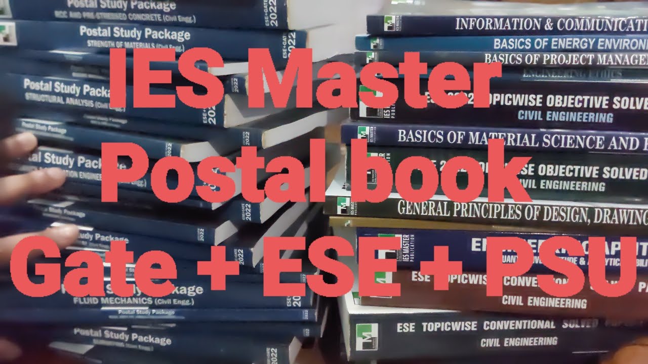 IES Master Postal Study Material for Civil Engineering Unboxing GATE and ESE Material 👍👍