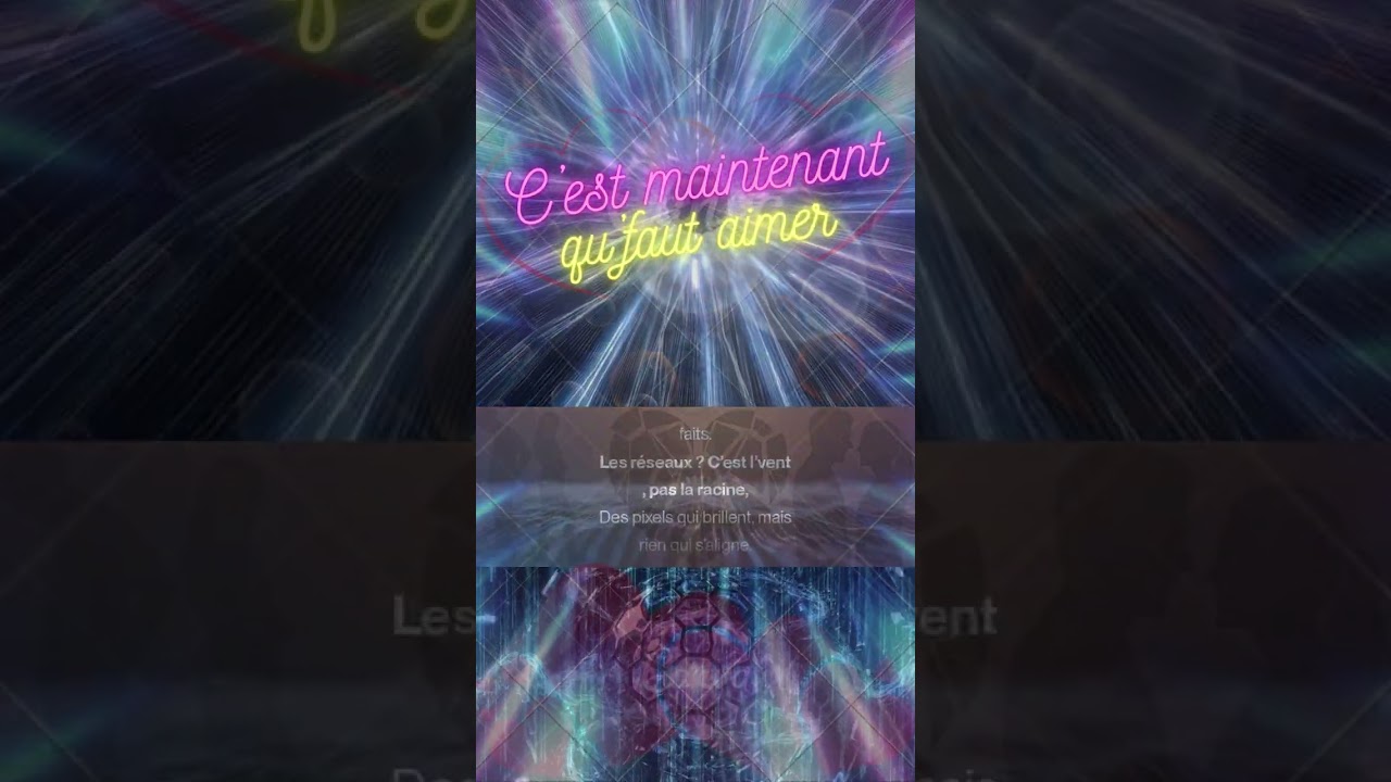 C’est maintenant qu’faut aimer