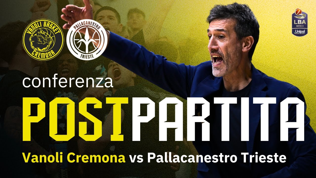Serie A LBA, 8ª giornata | Coach Brotto nel post partita di Vanoli Cremona - Pallacanestro Trieste