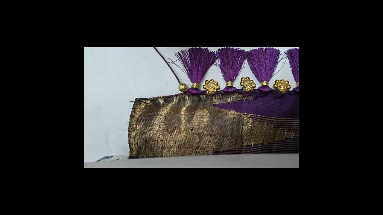 How to make saree kuchu #saree tessle #saree latkans