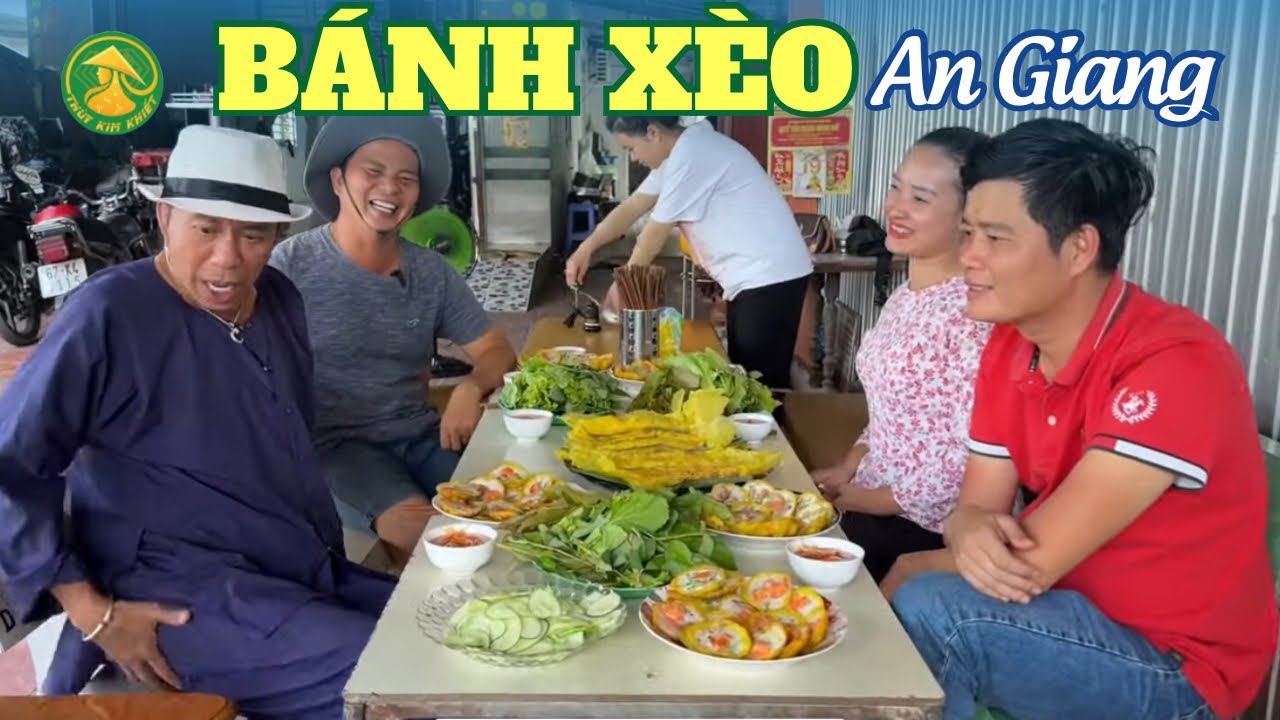 Bánh xèo, bánh khọt AN GIANG | Bảo Chung, Khương Dừa và Thùy Kim Khiết bội thu trái cây