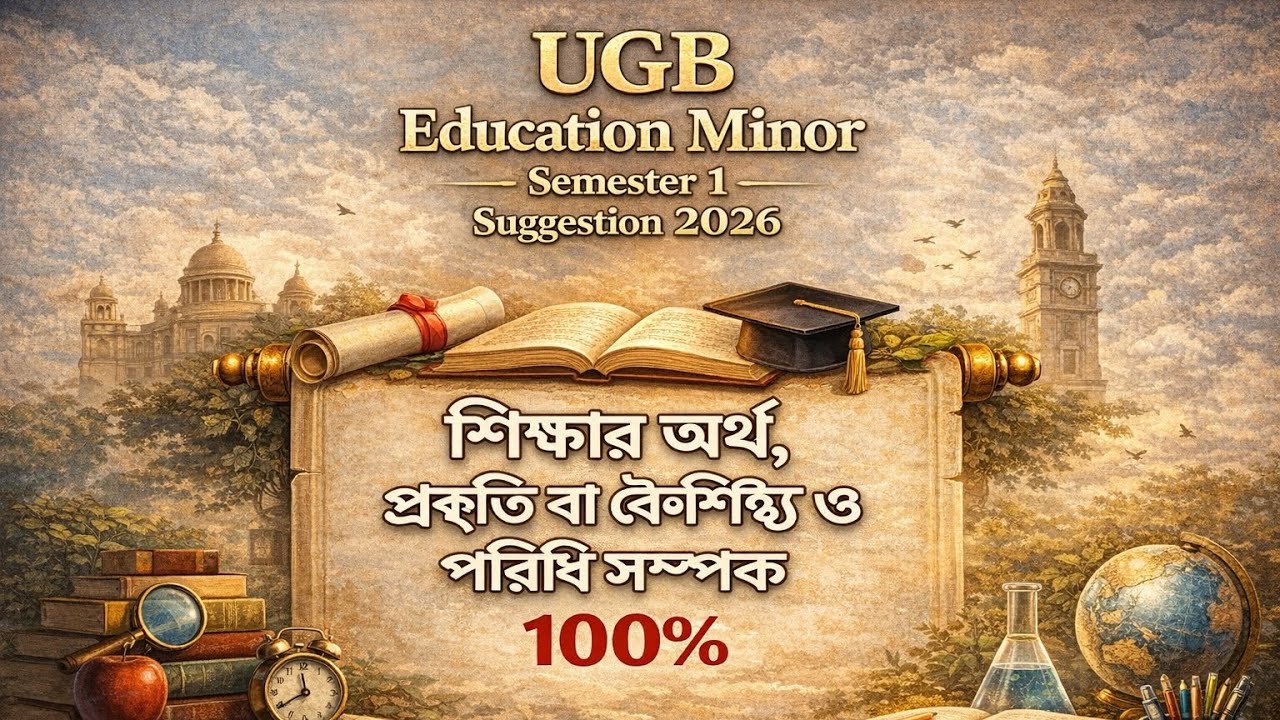 Ugb Education Minor Semester 1 Suggestions 2026 Gour Banga University Suggestions 2026