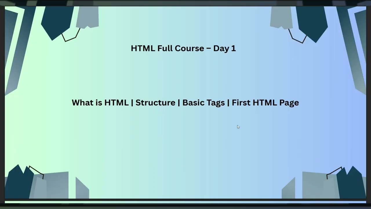 HTML tutorial for Beginners #codingforbeginners #frontendcourse #coding #html5