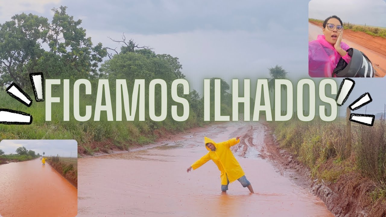 Chuvas fortes causou atoleiro na estrada do rancho 