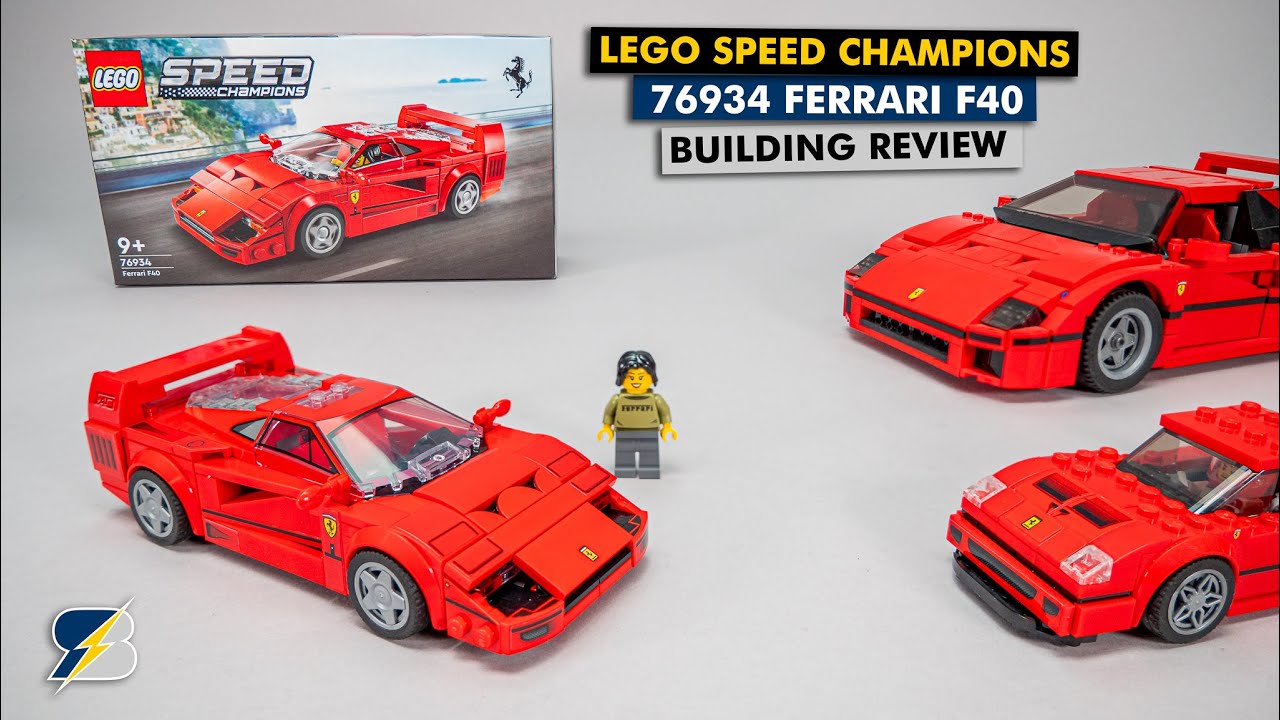 Подробный обзор и сравнение сборки Ferrari F40 LEGO Speed ​​Champions 76934
