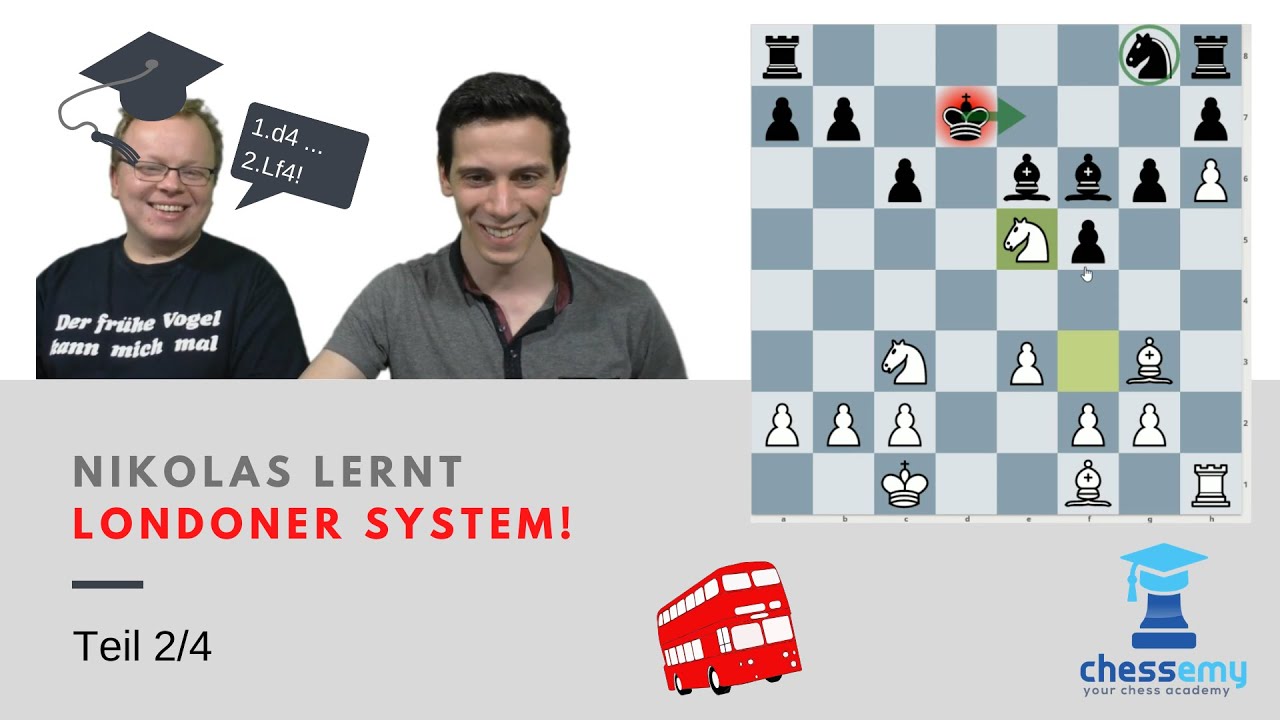 Nikolas lernt Londoner System | Teil 2/4:  Gegen 1...f5