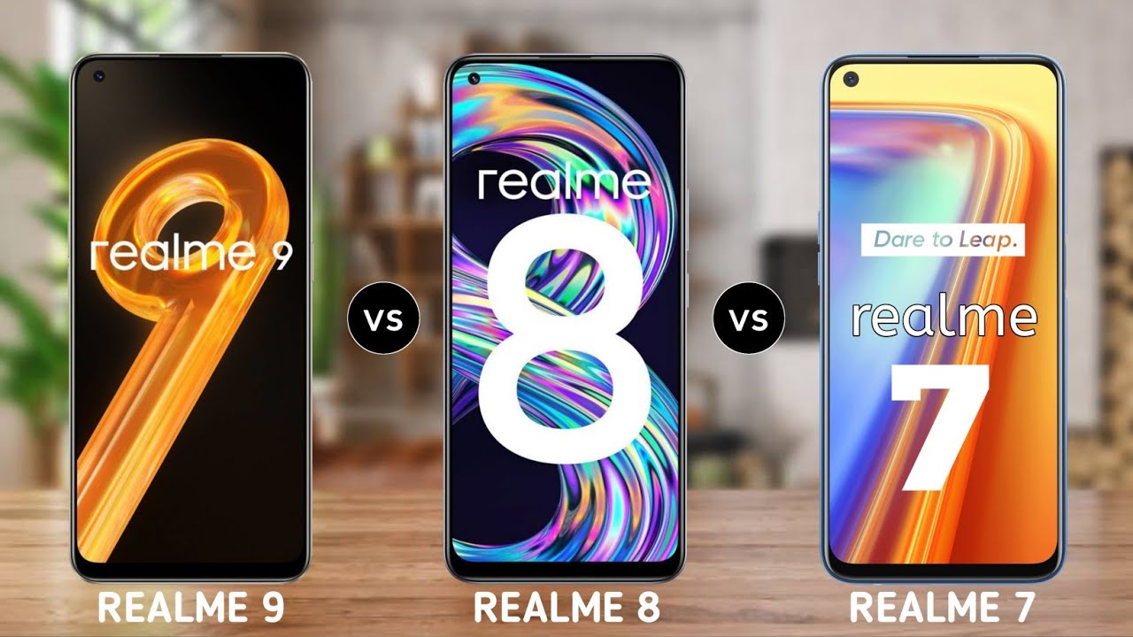 Realme 9 vs Realme 8 vs Realme 7