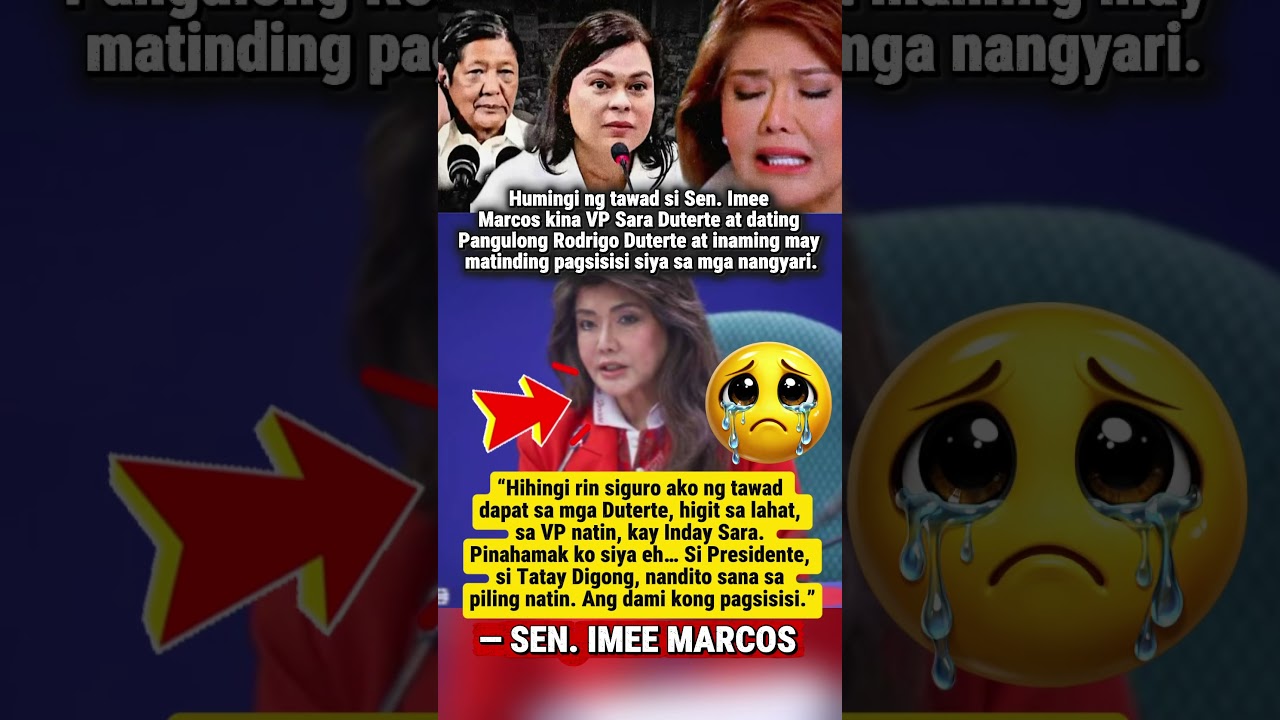 Imee Marcos, humingi ng tawad kina Sara at Duterte family 😮