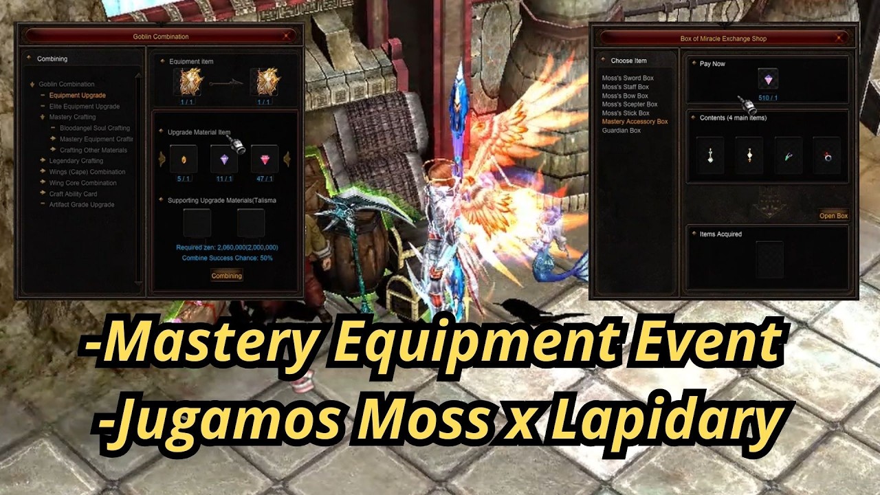 Mu Online: Mastery Equipment Event y Jugamos el Moss x Lapidary