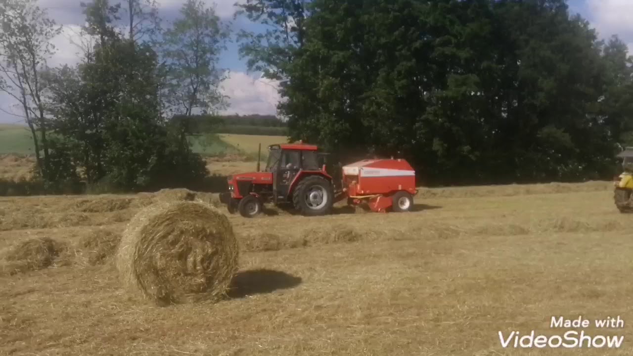 Ursus 4512 z Sipmą Ursus C-360 3P z turem Zbieranie siana na pełnej