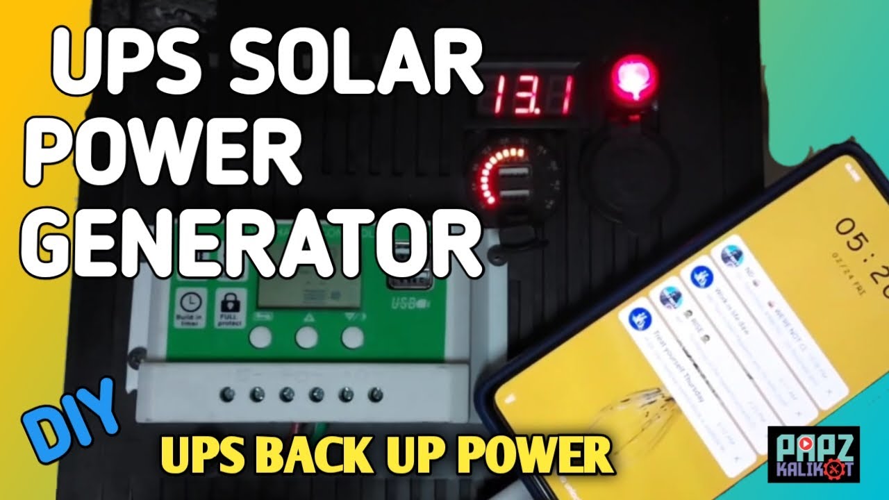 OLD UPS TO SOLAR POWER GENERATOR