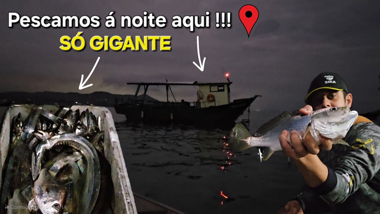 Só Peixe Espada GIGANTE nessa PESCARIA - Guarujá PEREQUÊ