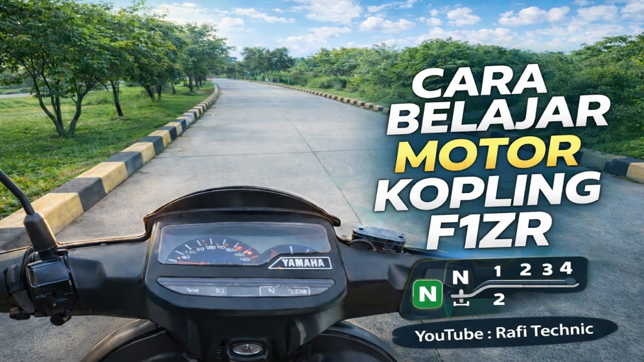 CARA BELAJAR MOTOR KOPLING FIZR | TUTORIAL NAIK MOTOR F1ZR